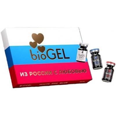 РОССИЯ  BIOGEL WHITE, BLUE, RED 5 мл×3
