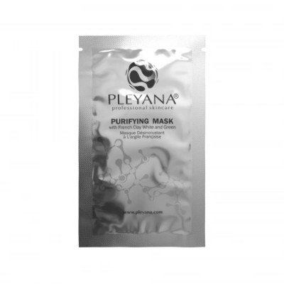 Маска очищающая с французскими глинами (белой и зеленой)  10ml