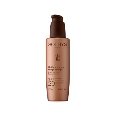 Sothys Protective Fluid Face And Body SPF20 Moderate Protection UVA/UVB Молочко с SPF20 для лица и тела 160244 150 мл